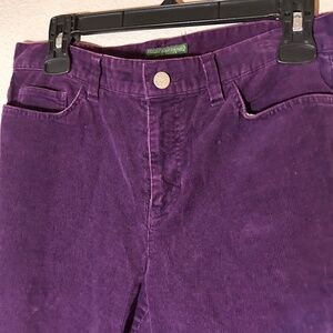 Ralph lauren purple cordoroy pants